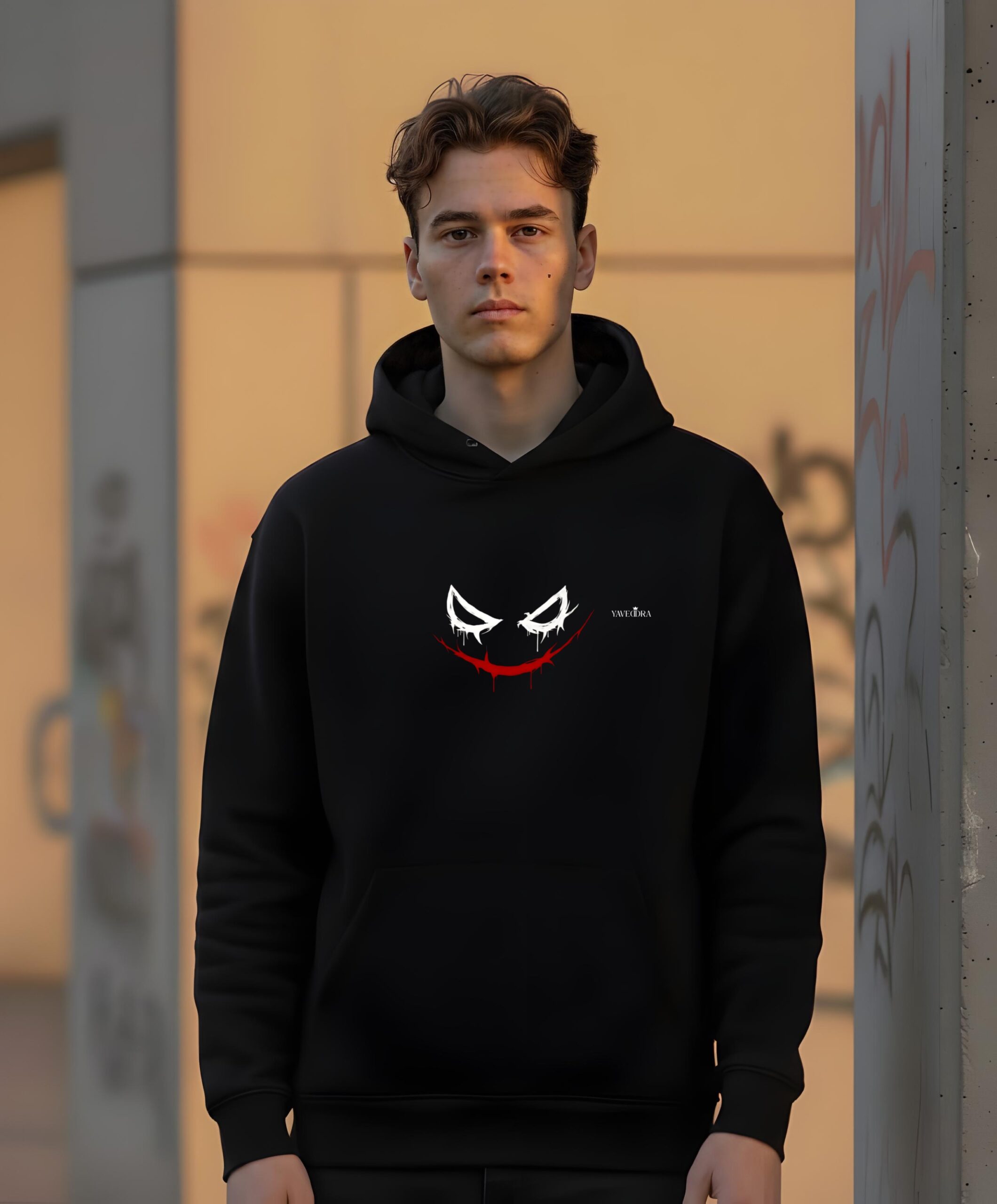 Joker Oversize Hoodie – Premium Streetwear | Yaveddra Joker Oversize Hoodie – Premium Streetwear Design by Yaveddra