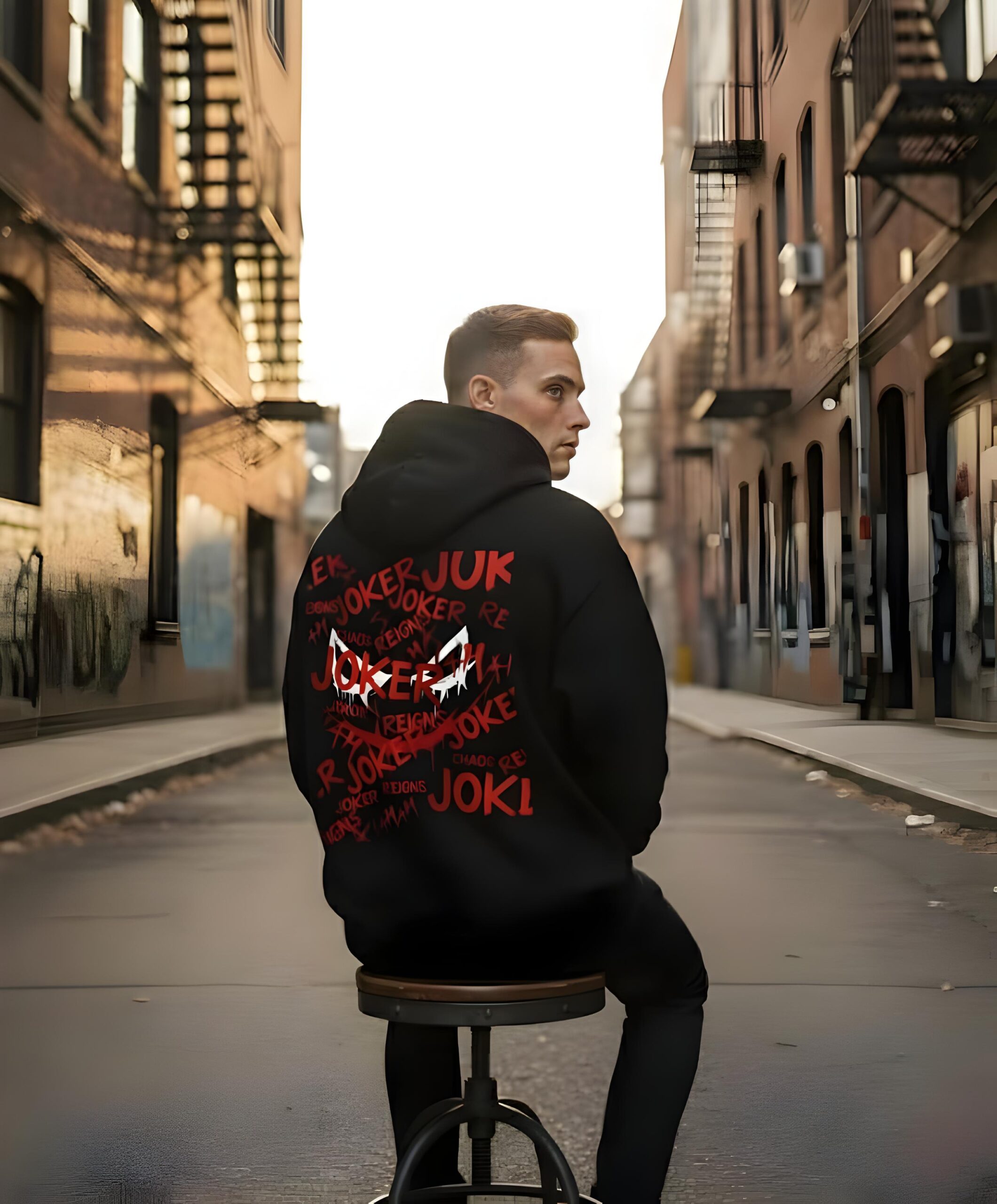 Joker Oversize Hoodie – Premium Streetwear | Yaveddra Joker Oversize Hoodie – Premium Streetwear Design by Yaveddra