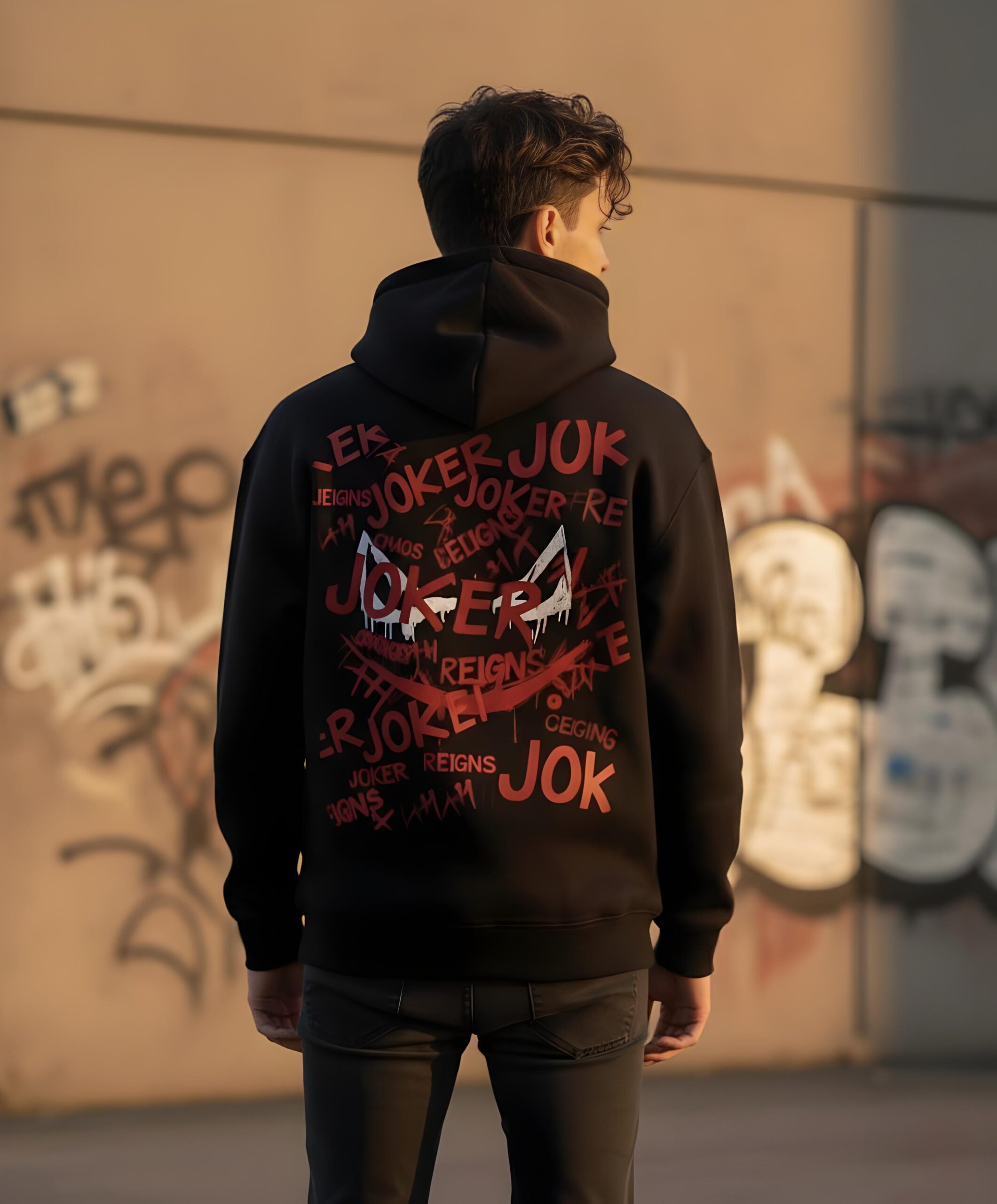 Joker Oversize Hoodie – Premium Streetwear | Yaveddra unisex oversized hoodie