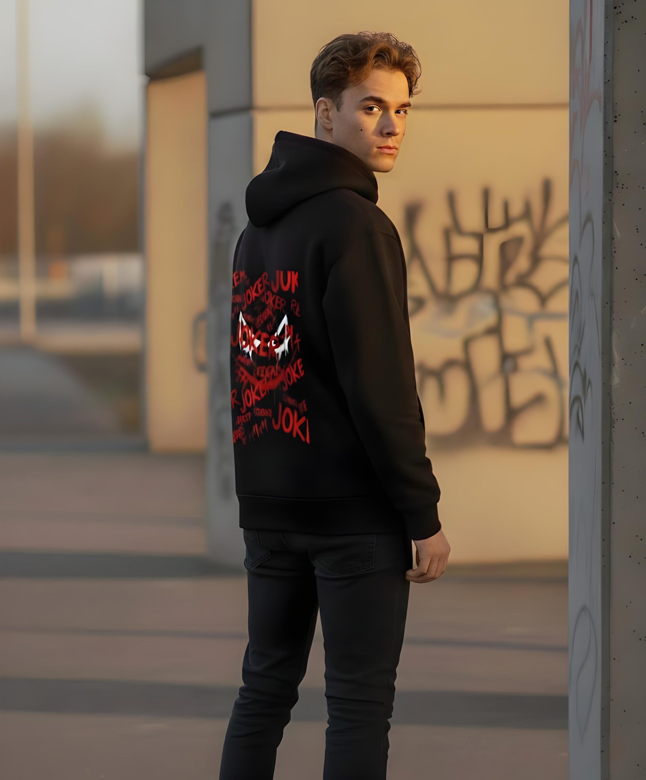 Joker Oversize Hoodie – Premium Streetwear | Yaveddra Joker Hoodie – Premium Oversize Streetwear Design | Yaveddra - Image 4