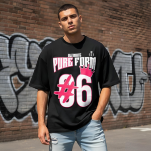 YAVEDDRA Oversize Graphic T-Shirt No. 06 front view – premium oversize graphic t-shirt, printed t-shirt for streetwear and casual fashion