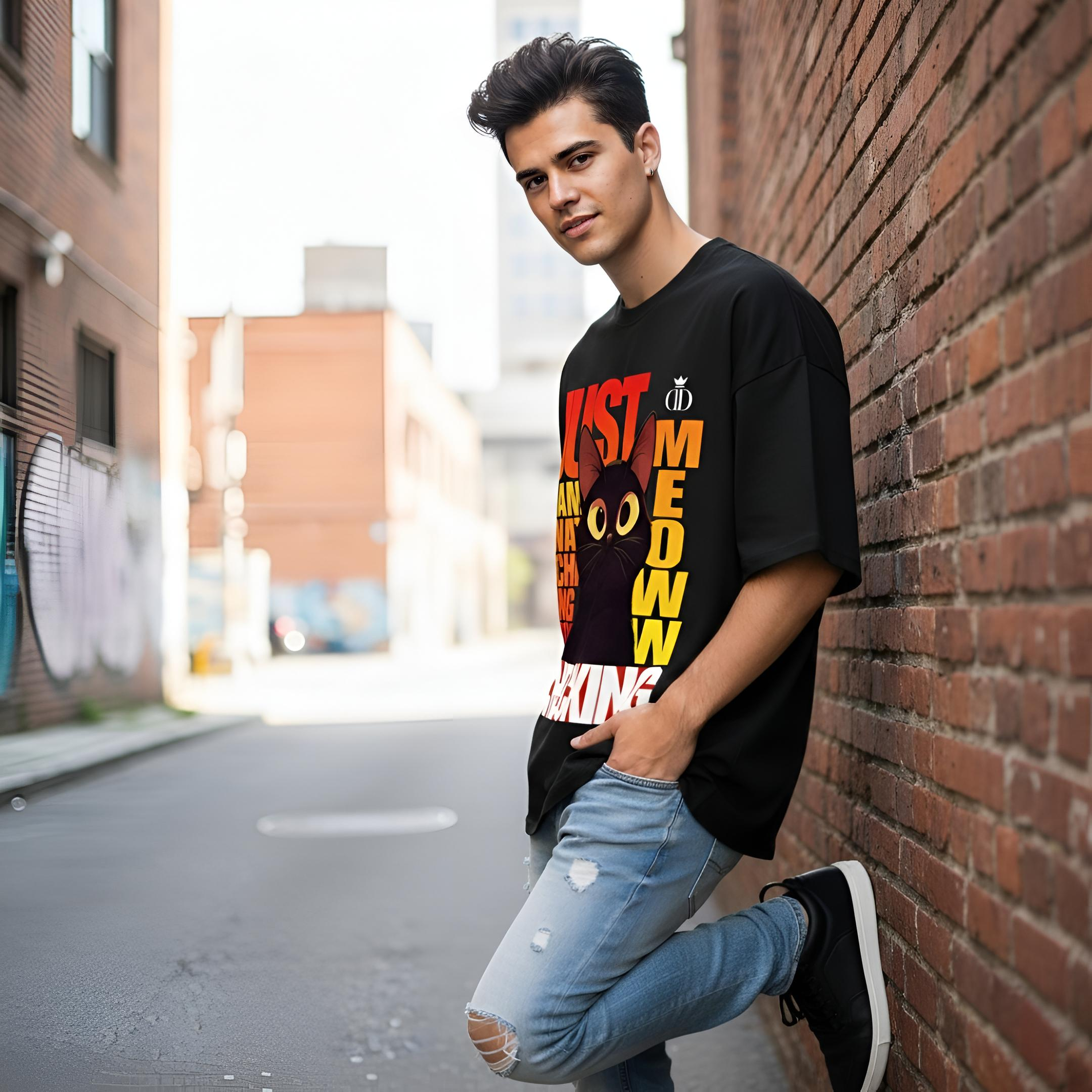 Ultimate Cat Design Oversized T-Shirt Unisex | Yaveddra Cat Design Oversized T-Shirt Unisex No. 01 by Yaveddra