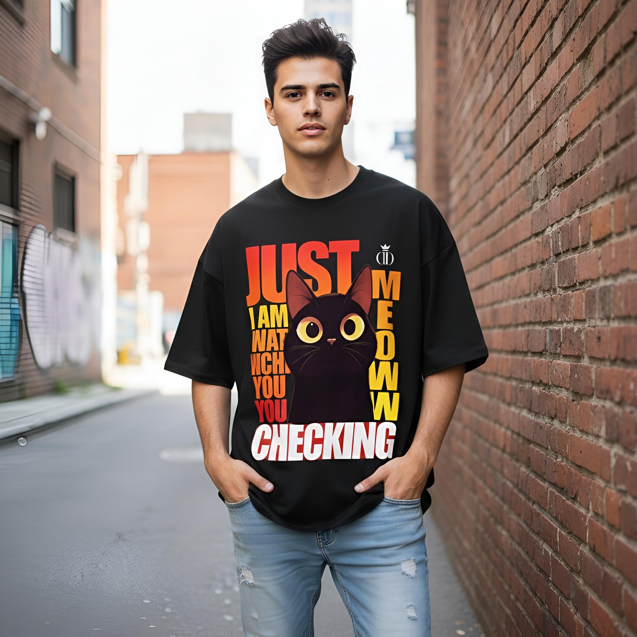 Ultimate Cat Design Oversized T-Shirt Unisex | Yaveddra Cat Design Oversized T-Shirt Unisex No. 01 by Yaveddra