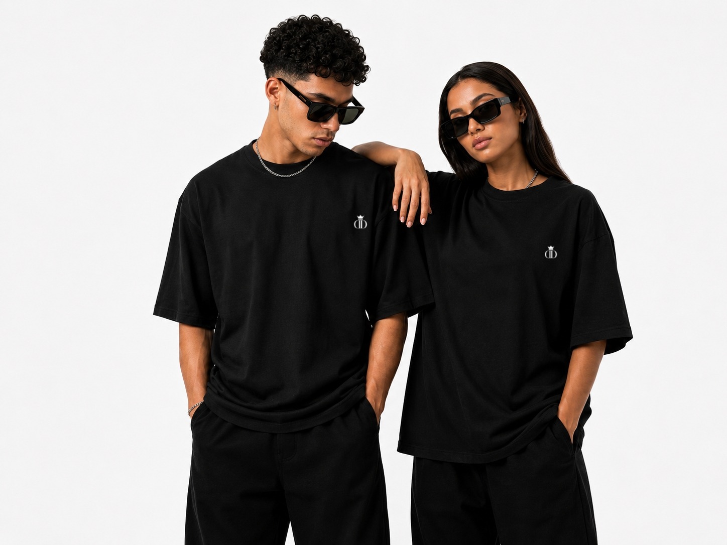 F1 Racing Streetwear Oversized Tee Duo Front F1 Oversized T Shirt India duo front view oversized racing tee