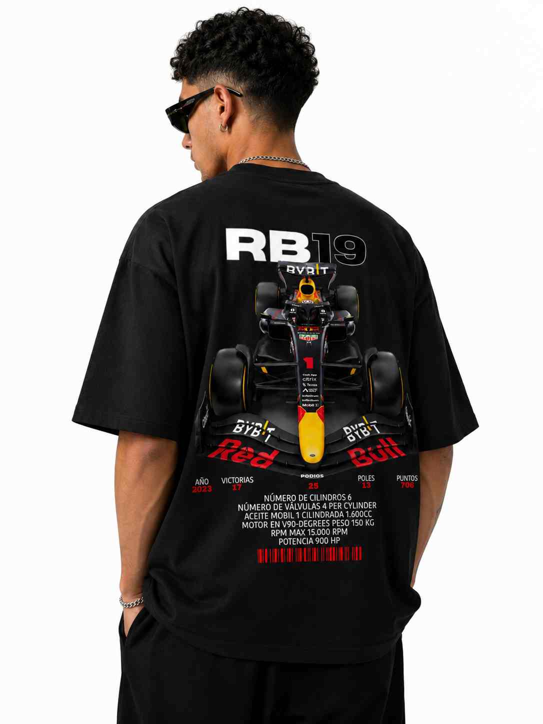 Yaveddra F1 Racing Oversized T Shirt Main View F1 Oversized T Shirt India