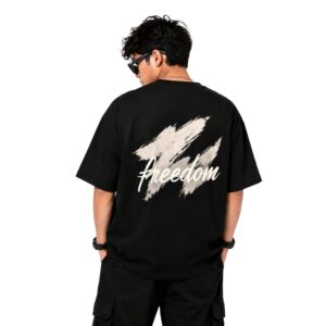Home Freedom Oversized Graphic T Shirt close up back graphic print detail