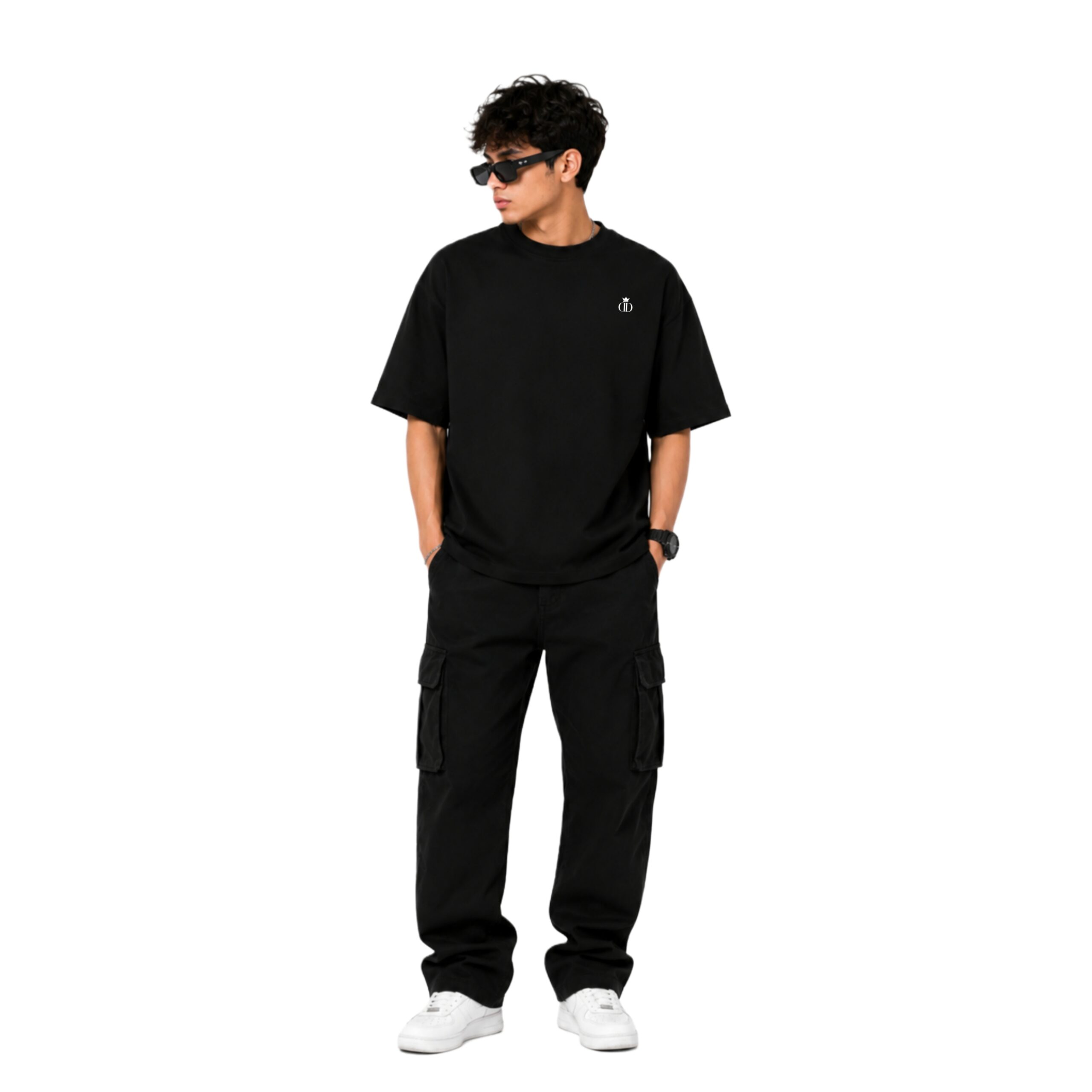 Freedom Oversized Graphic T Shirt Front View Freedom Oversized Graphic T Shirt straight front view black oversized t shirt