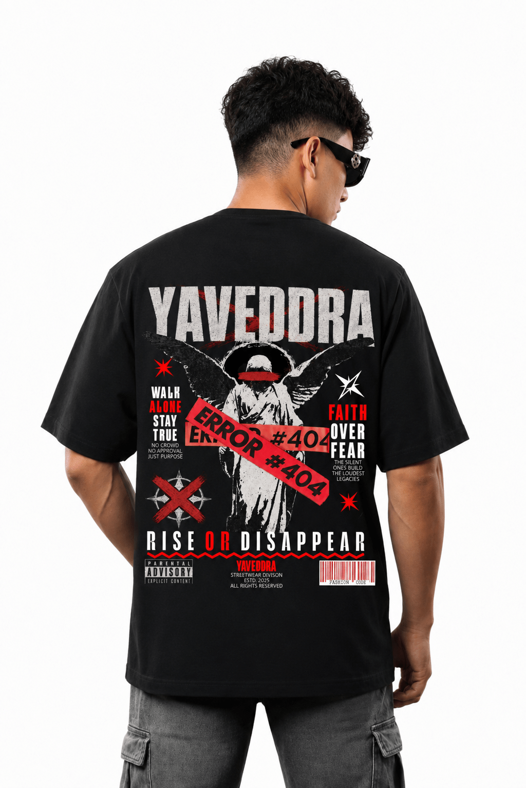 Guardian Angel Graphic Oversized T Shirt | YAVEDDRA Guardian Angel Graphic Oversized T Shirt