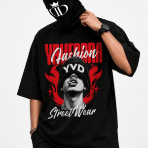 Home Shadow Pulse Graphic Oversized T-Shirt Angled View